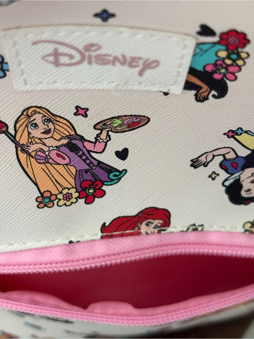 Disney Princess Pink and White Patterned Mini Backpack